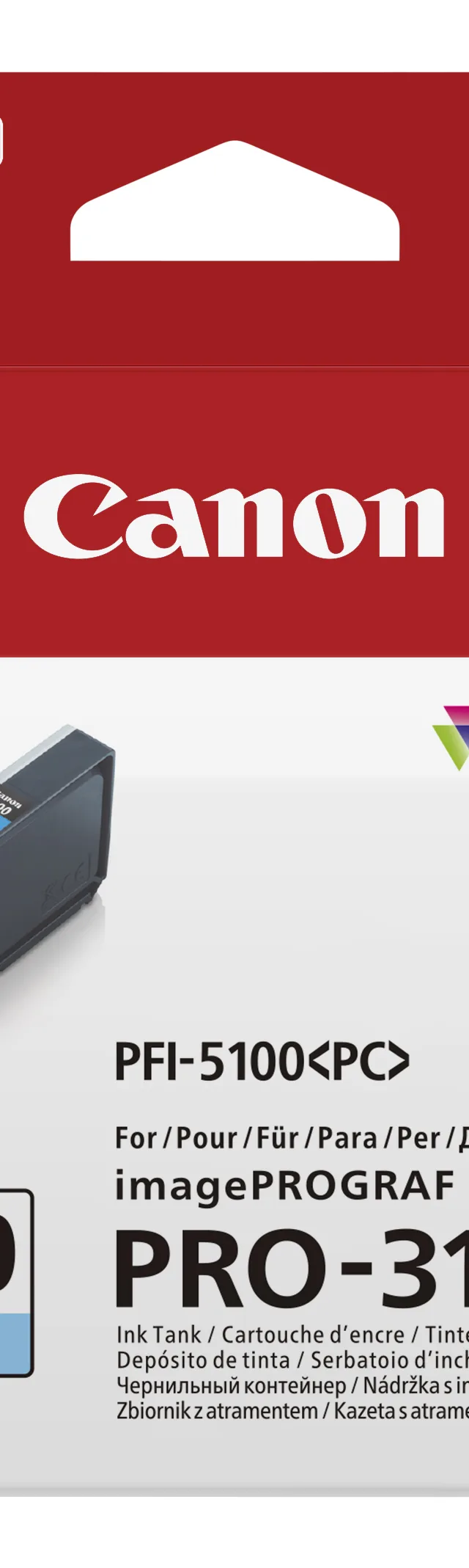 Canon PFI-5100 PC ink cartridge 1 pc(s) Original Photo cyan