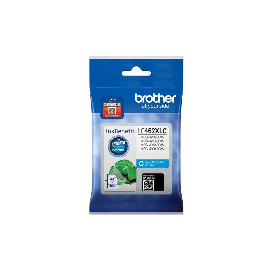 Brother LC462XLC ink cartridge 1 pc(s) Original High (XL) Yield Cyan
