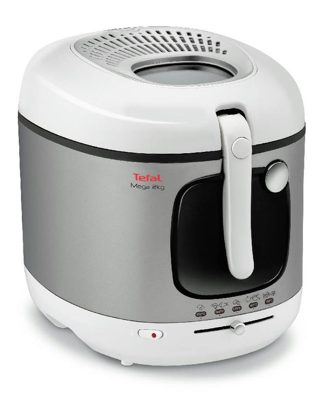 Tefal FR4800 Single Stand-alone 2100 W Deep fryer Stainless steel, White