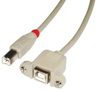 Lindy 31801 USB cable USB 2.0 1 m USB B 0.48 Gbit/s Grey