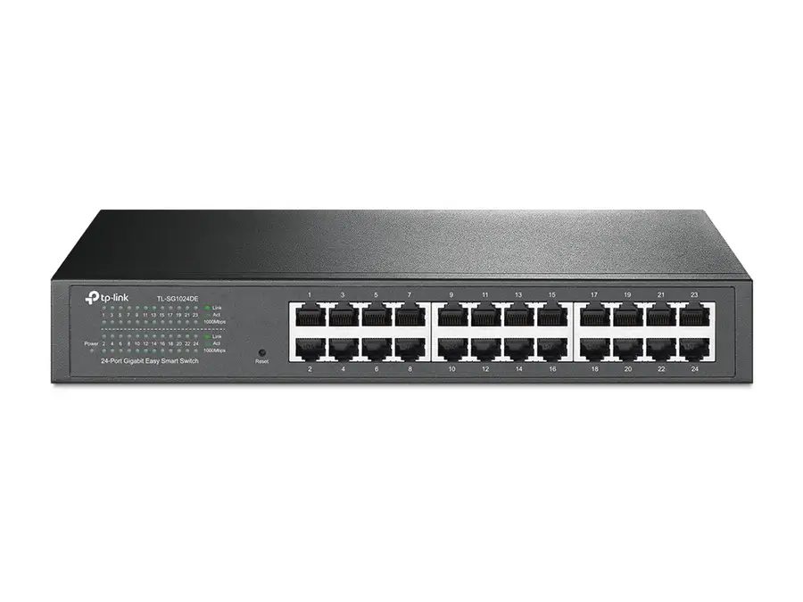 TP-Link TL-SG1024DE network switch Managed L2 Gigabit Ethernet (10/100/1000) Black