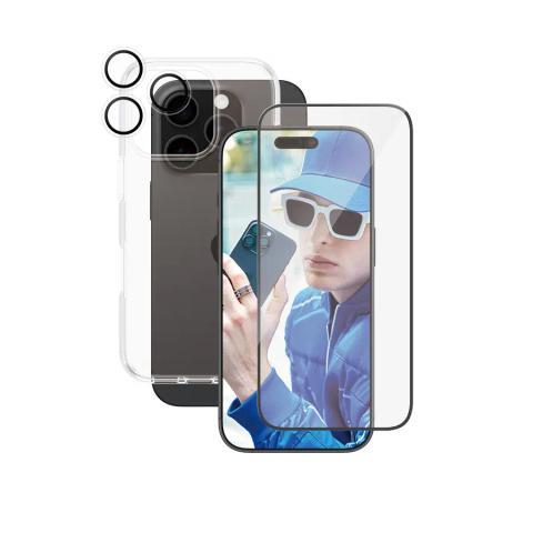 PanzerGlass ® | CARE by ® Flagship 3-in-1 Bundle iPhone 16 Pro Clear screen protector Apple 1 pc(s)