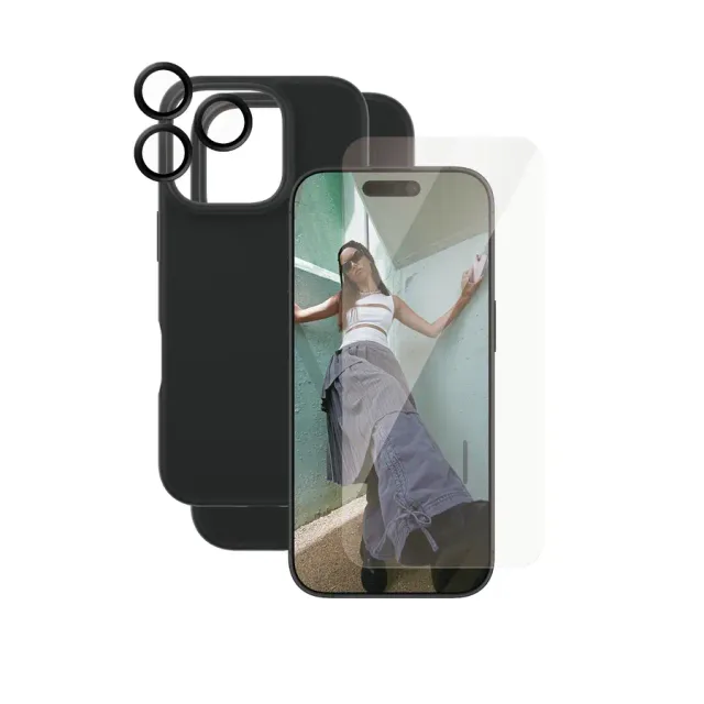 PanzerGlass CARE™ by ® 3-in-1 Bundle iPhone 16 Pro Clear screen protector Apple 1 pc(s)