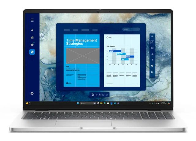 DELL Pro 16 PC16250 Intel Core Ultra 5 235U Laptop 40.6 cm (16") Full HD+ 32 GB DDR5-SDRAM 512 GB SSD Wi-Fi 6E (802.11ax) Windows 11 Pro German Platinum