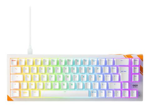 CHERRY K5 PRO TMR COMPACT keyboard Gaming USB AZERTY French Orange, White
