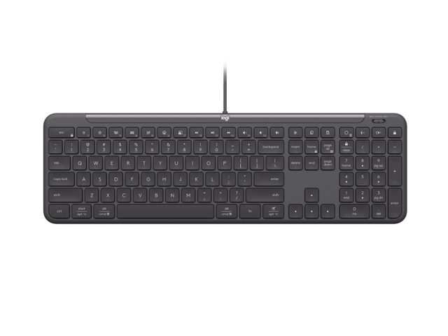 Logitech Signature Slim Wired K620 For Business keyboard Universal USB QWERTY Swiss Graphite