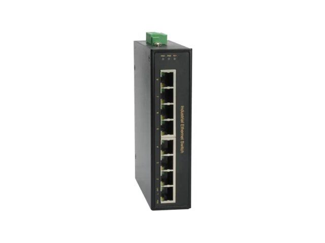 LevelOne 8-Port Fast Ethernet PoE Industrial Switch, 4 PoE Outputs, 802.3at/af PoE, 126W, -40°C to 75°C