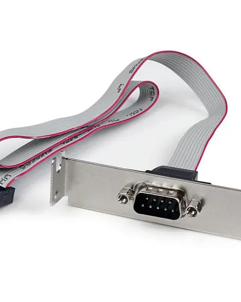 StarTech.com 1 Port 16in DB9 Serial Port Bracket to 10 Pin Header - Low Profile