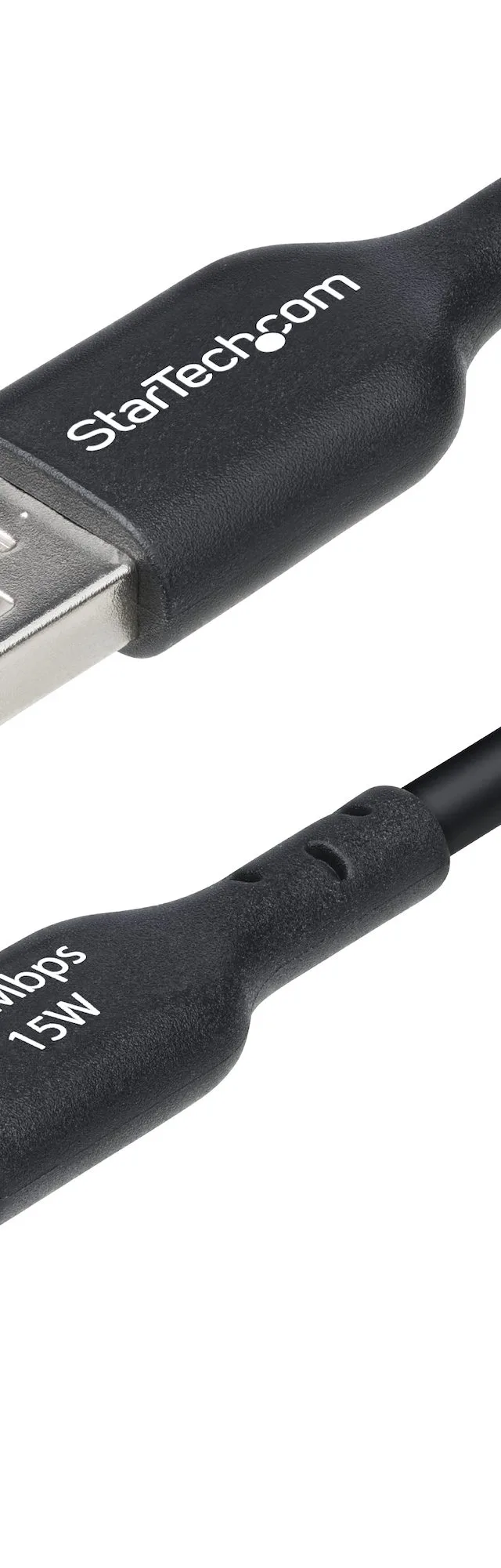 StarTech.com 3ft (1m) USB-A to USB-C Charging Cable, Charge & Sync, 3A, USB 2.0, TPE Jacket - Black USB Charging Cord