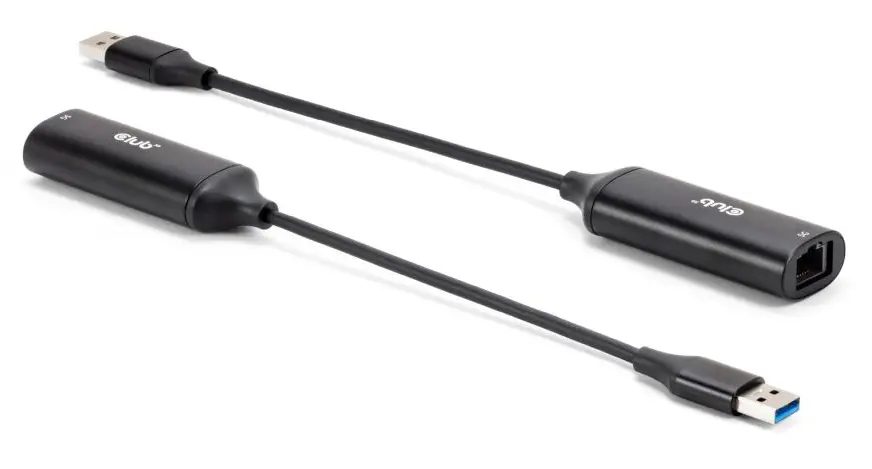 CLUB3D CAC-1421 cable gender changer USB Type-A RJ45 Black