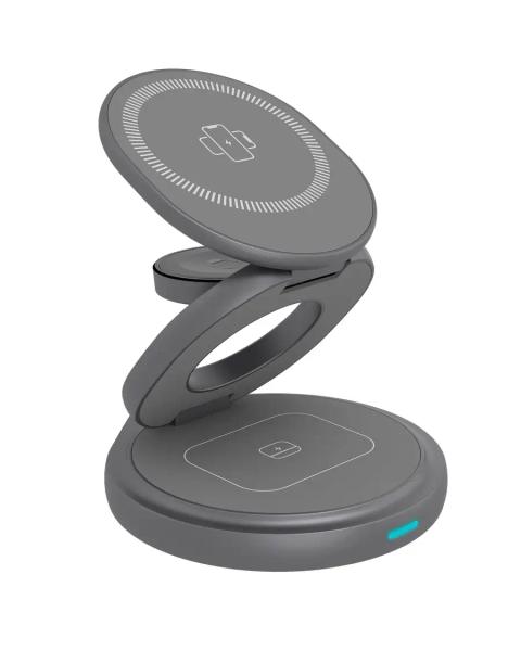 ICY BOX IB-SH101-CH Headphones, Smartphone, Smartwatch Anthracite, Grey Fast charging Indoor