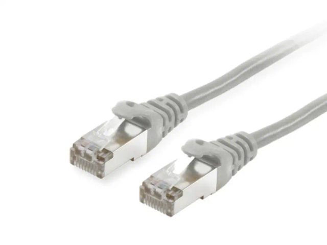 Equip Cat.6A S/FTP Patch Cable, Grey, 1.5m