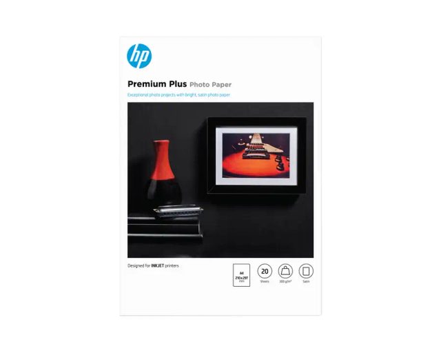 HP Premium Plus Photo Paper Satin 300 g/m2 A4 (210 x 297 mm) 20 sheets