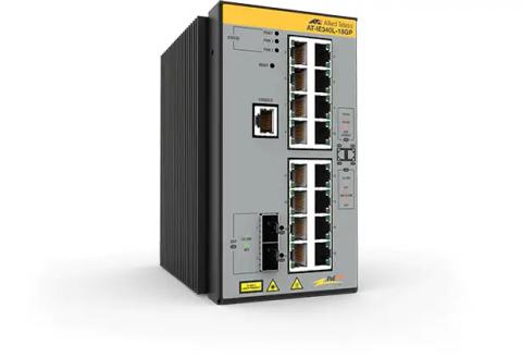 Allied Telesis AT-IE340L-18GP-80 Managed L3 Gigabit Ethernet (10/100/1000) Power over Ethernet (PoE) Grey