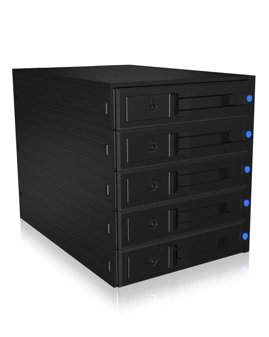 ICY BOX IB-575SSK-12G 8.89 cm (3.5") Backplane Black