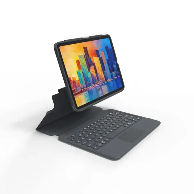 ZAGG Keyboard Pro Keys with Trackpad-Apple-iPad 10.9/11-Black/Gray-Portuguese