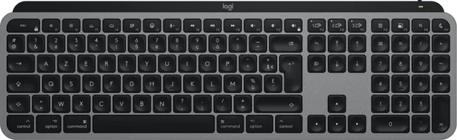 Logitech Master MX Keys S for Mac keyboard Office RF Wireless + Bluetooth AZERTY French Aluminium, Black
