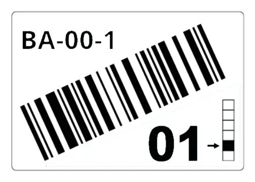 Brother LTZ12090FCB self-adhesive label Rectangle White