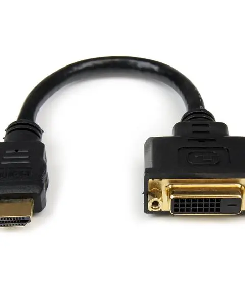 StarTech.com 8in HDMI to DVI-D Video Cable Adapter - HDMI Male to DVI Female