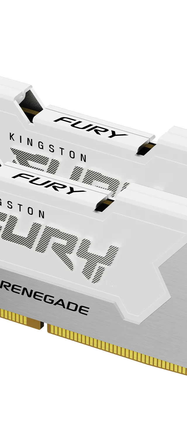 Kingston Technology FURY 32GB 6000MT/s DDR5 CL32 DIMM (Kit of 2) Renegade White XMP
