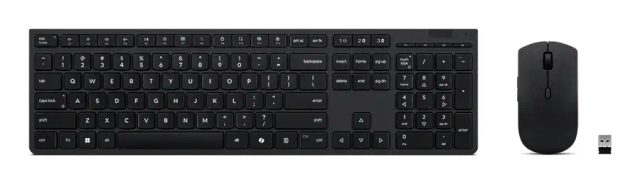 Lenovo 4X31R64334 keyboard Mouse included Office RF Wireless + Bluetooth Italian Grey