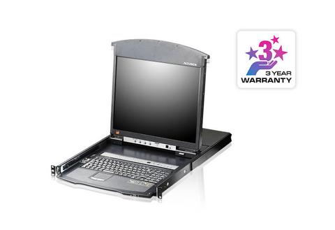 ATEN 8-Port 17" LCD Cat5e/6 KVM Over IP Switch (Dual Rail)