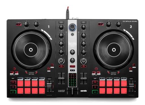 Hercules INPULSE 300 MK2 Vinyl scratcher Black, Red