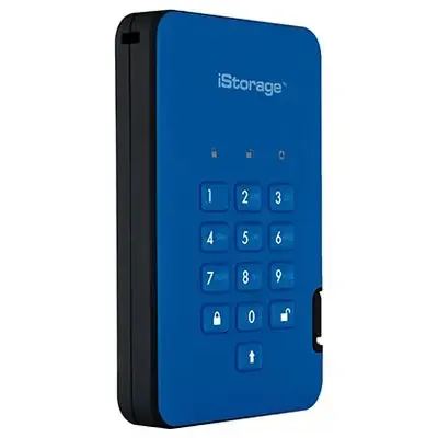 Origin Storage DISKASHUR2 SSD 256-BIT 8TB - BLUE