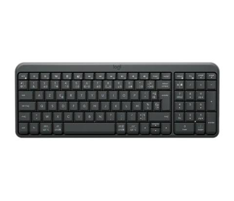 Logitech K250 Compact Bluetooth keyboard Universal RF Wireless + Bluetooth AZERTY French Graphite
