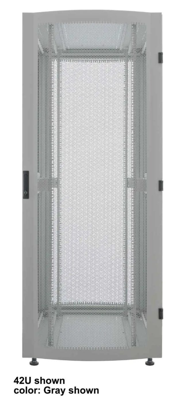 Intellinet 19" Server Cabinet - Free Standing (Premium), 36U, 800x1000mm (width x depth), Black, Flatpack, Max 2000kg, Multi-Point Door Lock, Split Side Panels (Two Locks Per Side), Usable Depth 129 to 829mm, IP20 rated, Rack, Aluminium