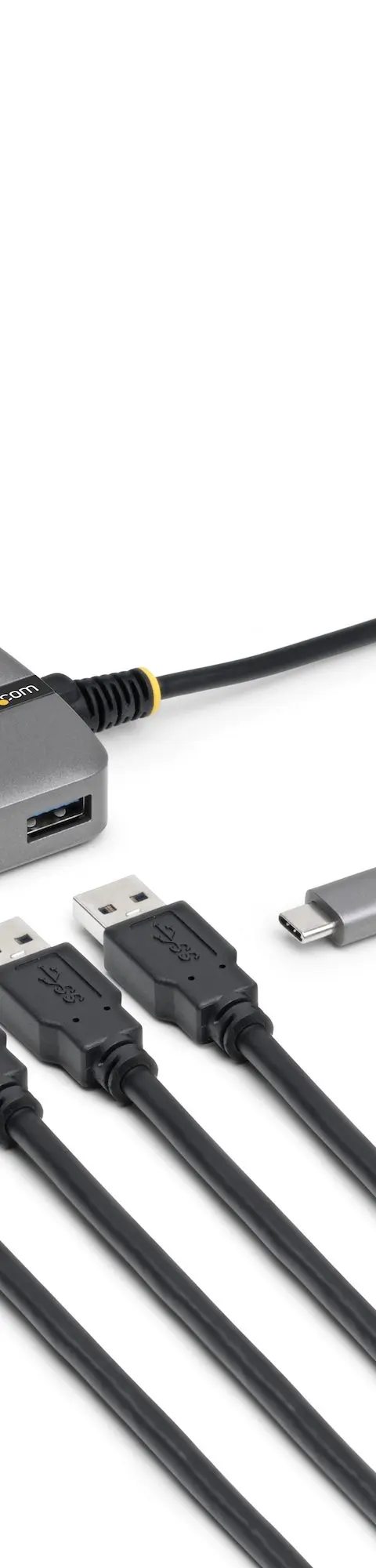 StarTech.com 4-Port USB-C Hub, 5Gbps, Bus Powered, USB C to 4x USB-A Hub with USB-C Auxiliary Power Input, 1ft/30cm Host Cable, Portable Desktop/Laptop USB Hub
