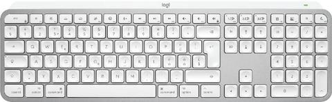 Logitech MX Keys S for Mac keyboard Office RF Wireless + Bluetooth QWERTZ Swiss Aluminium, White