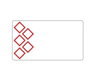 Brother LTZ12055F5PI self-adhesive label Rectangle White, Red