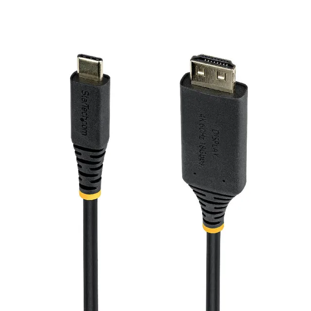 StarTech.com 2m USB-C to HDMI Adapter Cable, Gripping HDMI Connector, 4K 60Hz, Thunderbolt Compatible, HDR, Uni-Directional Cord for MacBook, Dell, HP, Lenovo