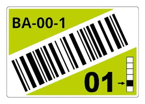 Brother LTZ17075FCB self-adhesive label Rectangle Green