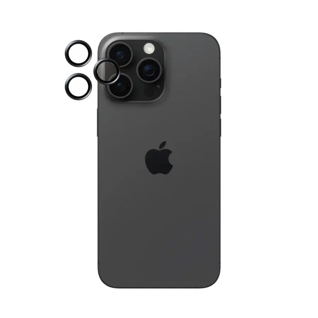 PanzerGlass ® Hoops® Metal Camera Lens Protector Black iPhone 15 Pro | Pro Max Clear screen protector Apple 1 pc(s)