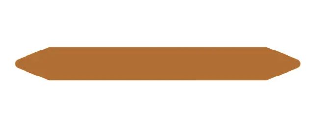 Brother LTZ1R037FPIP self-adhesive label Brown 160 pc(s)