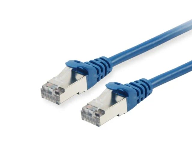 Equip Cat.6A S/FTP Patch Cable, Blue, 25m
