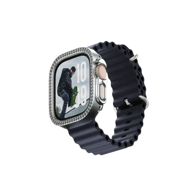 PanzerGlass SAFE. by ® Bling Bumper Silver Apple Watch Ultra 3 | Ultra 2 | Ultra | 49mm
