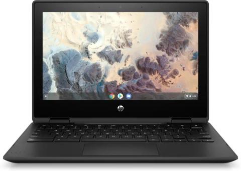 HP Chromebook x360 11 G4 Intel® Celeron® N5100 29.5 cm (11.6") Touchscreen HD 8 GB LPDDR4x-SDRAM 64 GB eMMC Wi-Fi 6 (802.11ax) ChromeOS Black