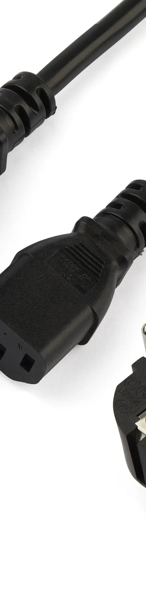 StarTech.com 2m (6ft) Computer Power Y Cord, 18AWG, EU Schuko to 2x C13, 10A 250V, Black Replacement AC Power Cord, Printer Power Cord, PC Power Supply Cable, Monitor Power Cable - UL Listed