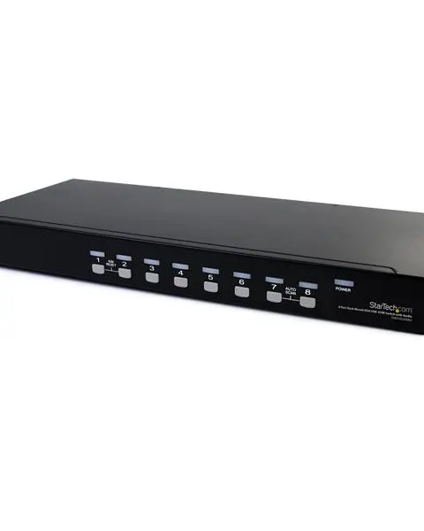 StarTech.com 8 Port Rackmount USB VGA KVM Switch w/ Audio (Audio Cables Included)