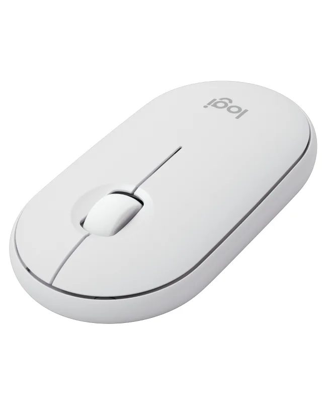 Logitech 920-012210 keyboard Mouse included Universal RF Wireless + Bluetooth AZERTY French White