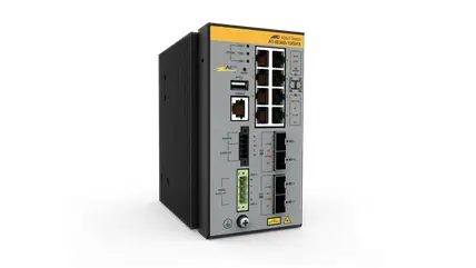 Allied Telesis AT-IE360-12GHX-80 Managed L3 Power over Ethernet (PoE) Grey
