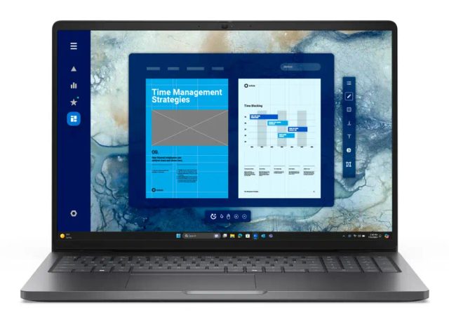 DELL Pro 16 PC16250 Intel Core Ultra 5 225U Laptop 40.6 cm (16") Full HD+ 16 GB DDR5-SDRAM 512 GB SSD Wi-Fi 6E (802.11ax) Windows 11 Pro German Black