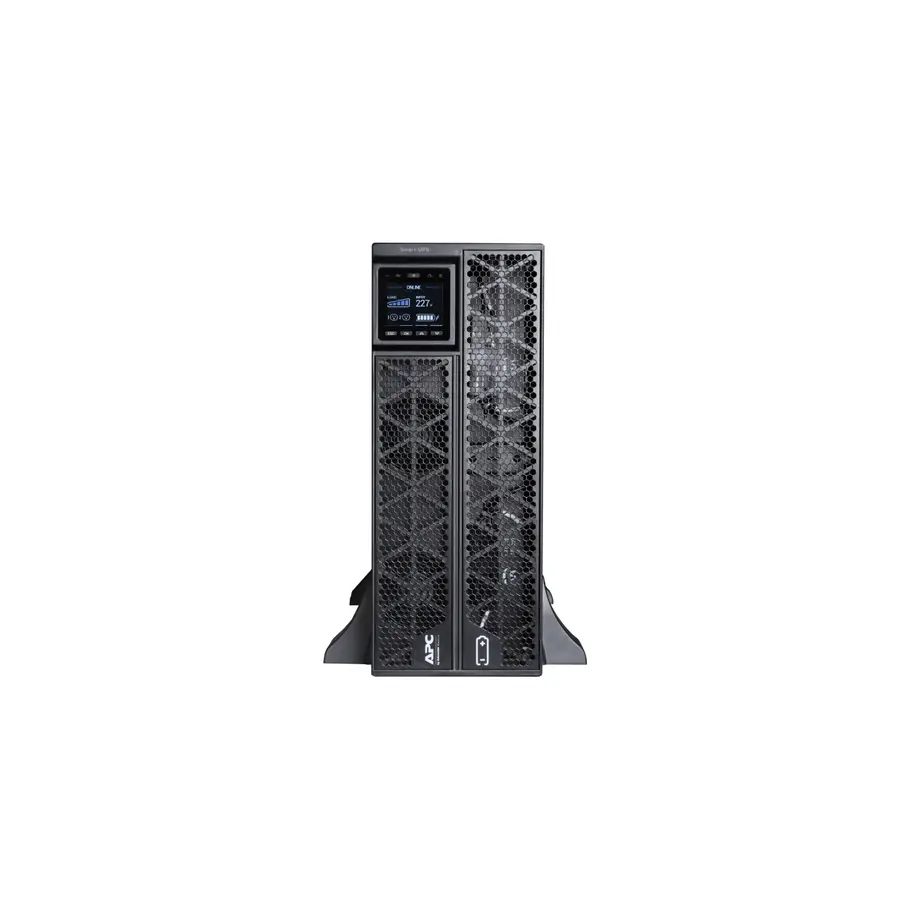 APC Smart-UPS On-Line, 5kVA/5kW, Rack/Tower, 230V, 2x IEC C13+1x IEC C19+Hard wire 3-wire (H+N+E) outlets, Network Card, W/O rail kit