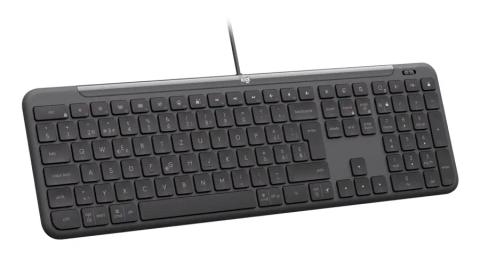 Logitech Signature Slim Wired K620 for Business keyboard Universal USB QWERTY US International Graphite