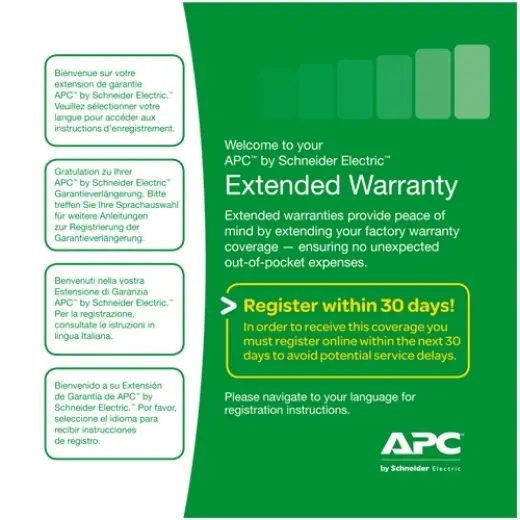 APC Renewal exteded waranty, Easy UPS SRV SRVS, level 03, 1 year