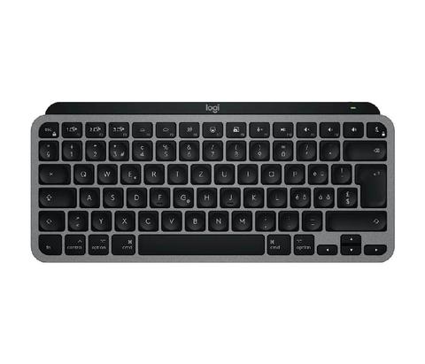 Logitech MX Keys Mini For Mac keyboard Home/Office Bluetooth QWERTZ Swiss Black, Grey
