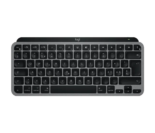 Logitech MX Keys Mini For Mac keyboard Home/Office Bluetooth QWERTZ Swiss Black, Grey
